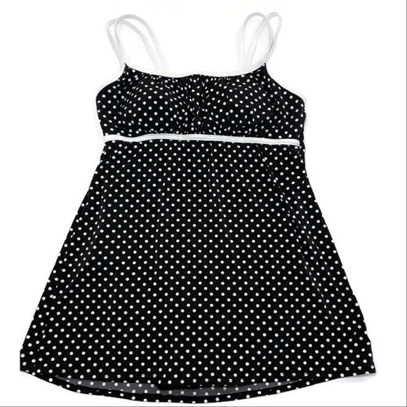 Catalina Other - Black and white polka dot swimdress